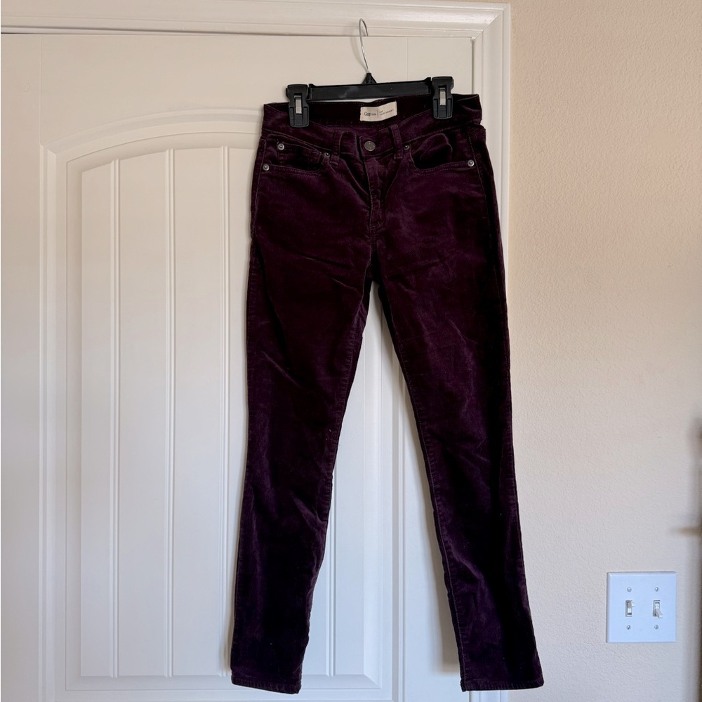 Gap 26 petite true skinny corduroy pants